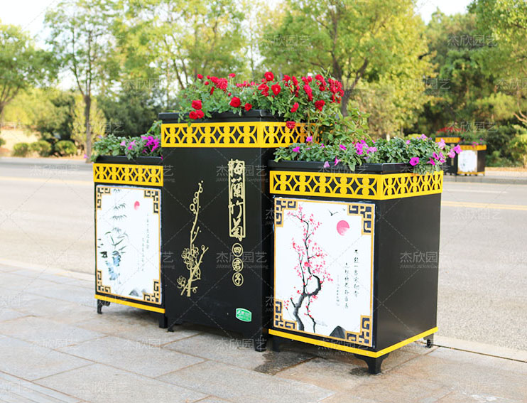 使用在公園廣場的隔離花箱新款式有哪些？